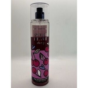 Bath & Body Works Sweet‎ Heart Cherry Fine Fragrance Mist 8 Oz 3/4 Full